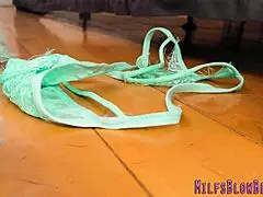 redhead cougar performs oral and manual stimulation