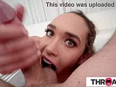 Watch this big tittied milf get titty fucked and deepthroated?