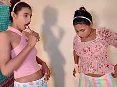 Amazing Amateur Teen Threesome FFM with Uttaran20