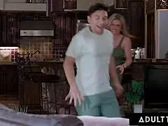 Sexy Stepmommy Cory Chase Gives Shy Stepson Lapdance And Lets Him Fuck Pussy Raw