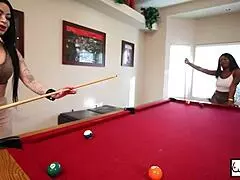 Hotties Harmonie Marquis rides interracial cock with dirty talk