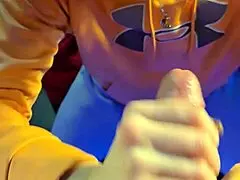 Cocksucking MILF Drops to Her Knees for a Hard Fuck Until Creampie in Homemade Scene