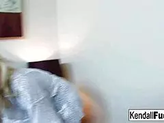 Hot Kendall Karson Takes on Her Busty Stepmom Britney Amber in Lesbian Scene