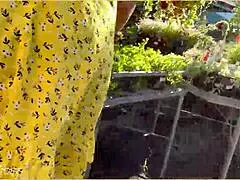 Wifey heads out in cute summer dress braless, looking amazing with blonde hair