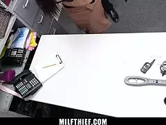 the burglar milf has sex with mall officers as punishment