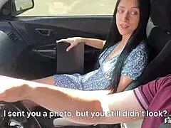 Stepmom Makes A Deepthroat To Stepson In The Car To The Throatpie!