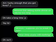 sexting to emasculate my sissy bitch 😈