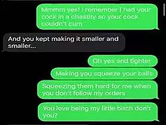 sexting to emasculate my sissy bitch 😈