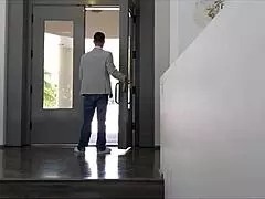 Classy Jennifer White Takes Cock Deep Into Her Tight Pussy, Moaning Loudly