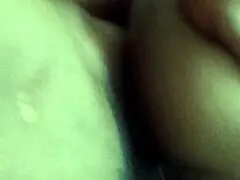 hey, check out this ebony mature amateur with a fat cock and pussy