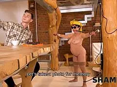 guy says, no gift, but my cock will please the mature birthday girl