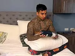 My stepmother leaves a gift for my step father and i end up fucking her