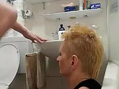 sandra the german milf whore rims ass and gets facefucked