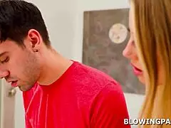 Can This MILF's Blowjob Make Her Stepson Cum So Fast?