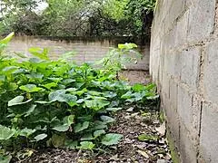 Casi Nos Descubren Follando A Vecina Mexicana Al Aire Libre Con Sus Grandes Tetas Y Culo En Posiciones Varias Hasta Creampie Y Facial