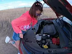 i was frozen and fucked hard by a young brunette amateur