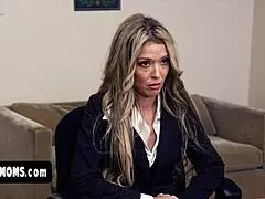 Skinny Milf Office Lady Tiffany Gets Invited into the Special Interview Room