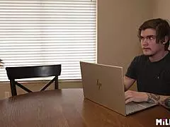 mature cougar seduces boyfriends son with big tits and fucking 😏