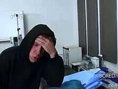 Boss lady doesn't notice getting fucked by a stranger in boredma video