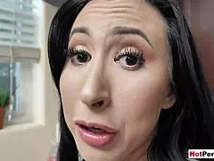 fucking my busty stepmother while she doing the dishes