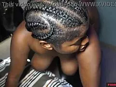 African Horny Black College Babe Takes It From The Back With Intense Passion