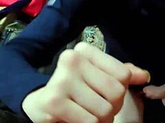 Quick suck and fuck for wife before creampie, her juicy pussy dripping wet