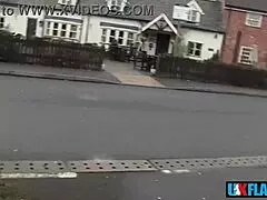 can everyone see my pussy? bree branning flashes and pisses for uk-flashers