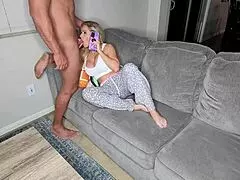 Free use slut gets fucked on a phone call