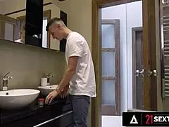 21 sextury - gorgeous shalina devine loves helping males in the sperm donor office full scene, getting her ass fucked and deepthroating