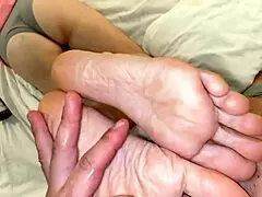 i admire these cute beautiful feet getting massaged in new york salon