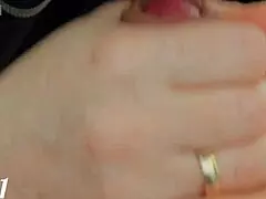 Redhead milf licks cock until he cums