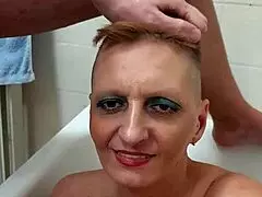 germqn milf sandra cum on her face cumshot