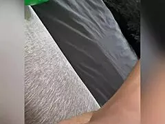 He creampies her in his mom's bed during intense fucking