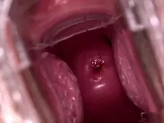 Oh wow, Mia Austin with a speculum, it's so detailed and close up, lucky me!