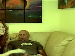 slutty milf morgan reigns fucks on sofa