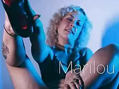 Gorgeous Marilou is back for evol feet worship and hot masturbation with the queen