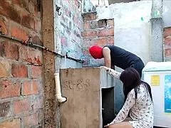 i saw my neighbor with nothing under her nightgown, her pink pussy visible and begging for attention