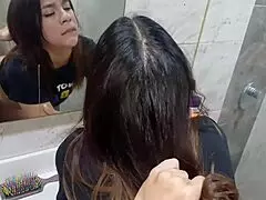 Artemisa plays hot games with stepmom, feeling delicious sensations.