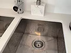 Mom was away her best friend from upstairs needed salt and my cock full free