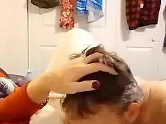 jerry enjoys whipped cream off my body in a fun family gathering