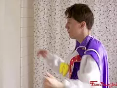 i tricked stepmom and stepdaughter into fucking me on easter