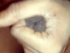 horny big cock cums hard in solo masturbation session