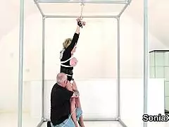 Sonia, that naughty English lady, flashes her huge tits! 😍