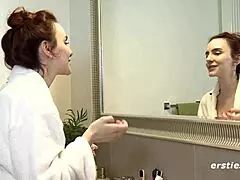 claudia takes you under the shower for an intimate bathing session