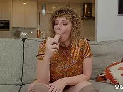 I, sara jay, gotta take off my thong to dildo fuck better