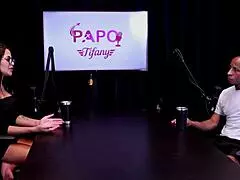 Latina Brunette Teases In Gangbang Scene With Black Top. She Comments On Medicine Use During Interracial Action.