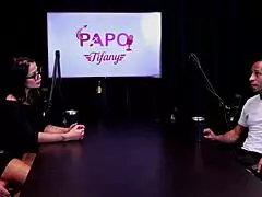 Latina Brunette Teases In Gangbang Scene With Black Top. She Comments On Medicine Use During Interracial Action.