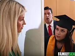 Cuckold step mom watches step dad fucking step daughter.