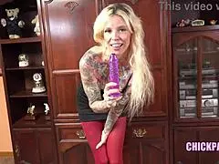 Tall hottie Kitt Jones teaches her cock sucking class in classroom roleplay.