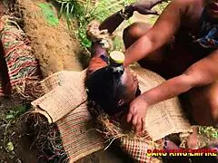 Homemade sex with BBW wife! She welcomes me with blowjobs after bush hunting.